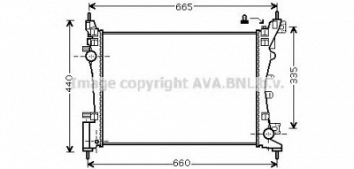AVA QUALITY COOLING ft2318 -  Радиатор, охлаждение двигателя